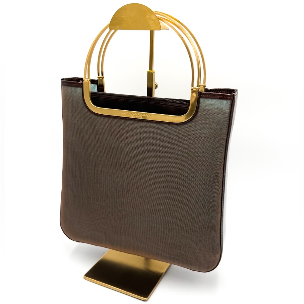 Donna Karan New York Mesh & Leather Tote